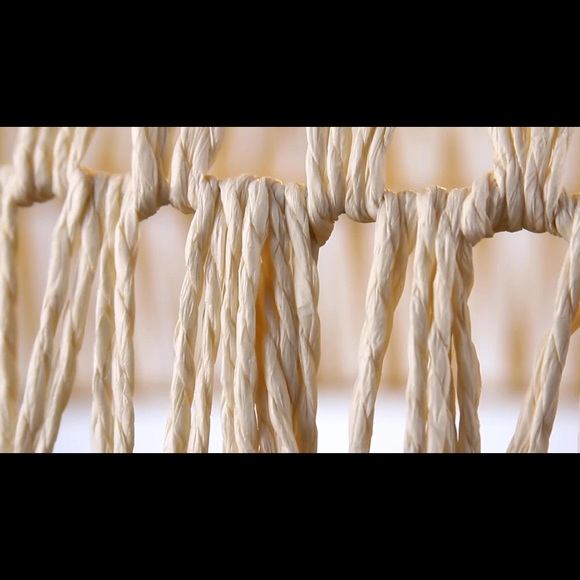 JONATHAN Y Campana 20 in. Woven Rattan Dome LED Pendant, Cream, NWT. - Picture 3 of 8